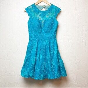Mori Lee Teal Short Formal dress